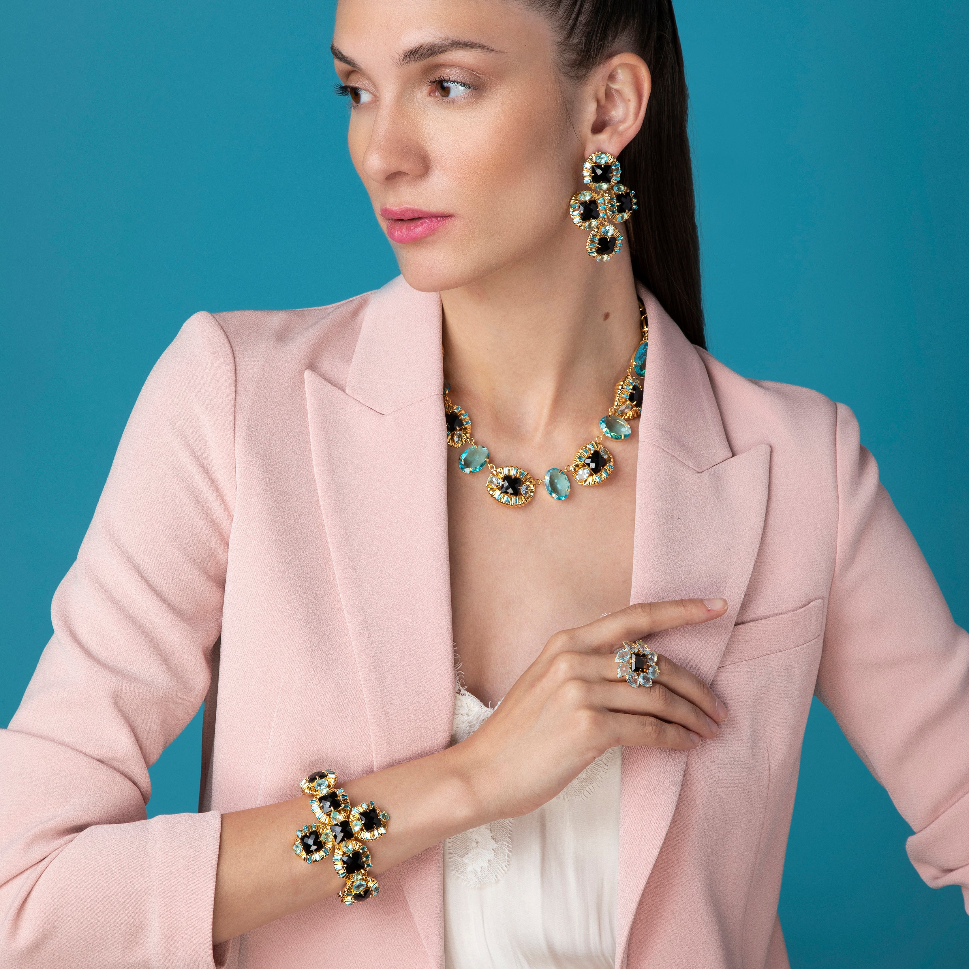 Bella Necklace- Ecru main image 0