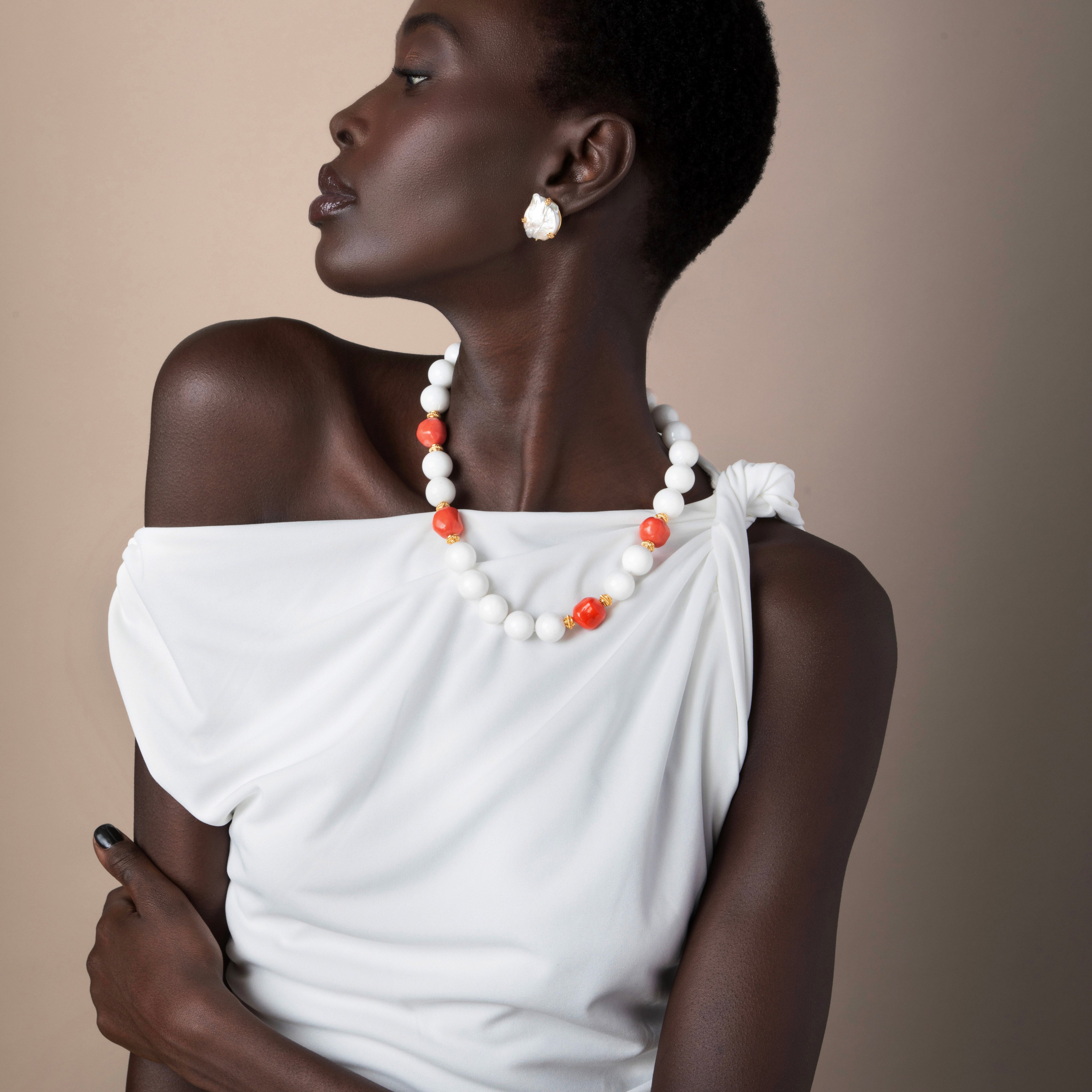 Bounkit Adara Necklace | Elegant Beaded Statement Design