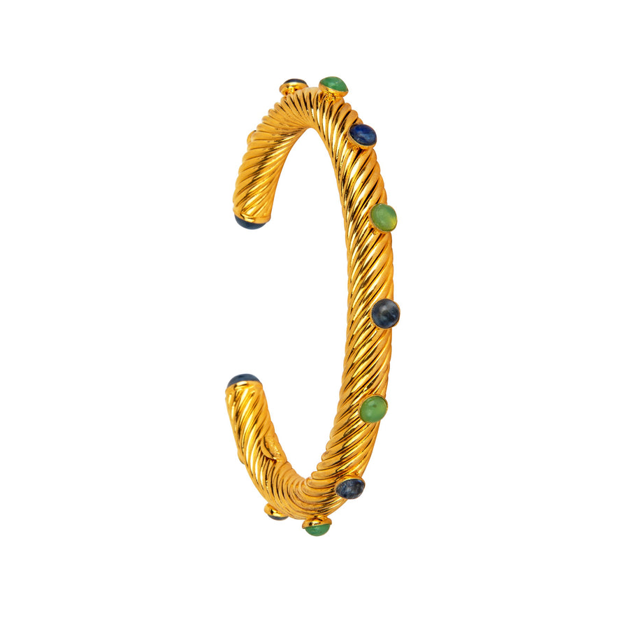 Lapis & Chrysoprase Hoops SET
