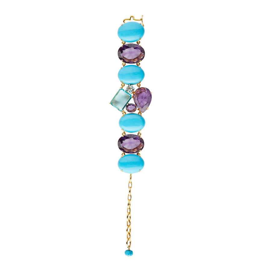 Amethyst & Blue Quartz Bracelet (more colors)