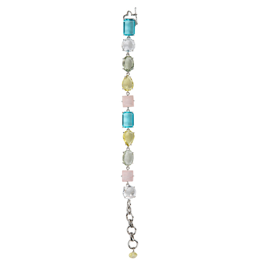 Clear Quartz Multi Shapes Bracelet (more colors)