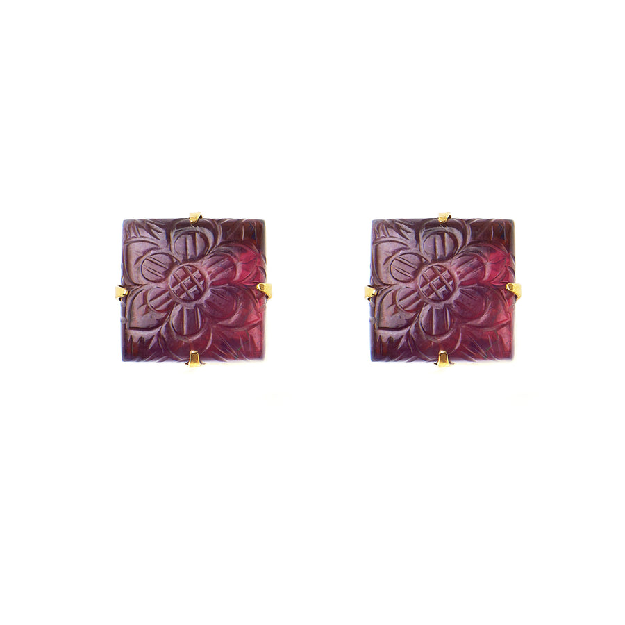 Square Carved Studs (more colors)
