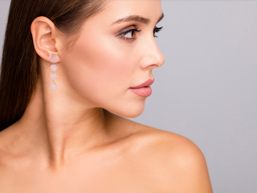 Rose Quartz Earrings