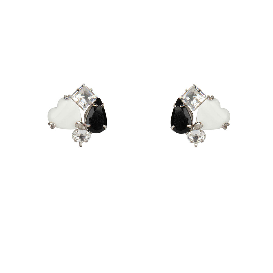 White Agate & Jasper Earrings