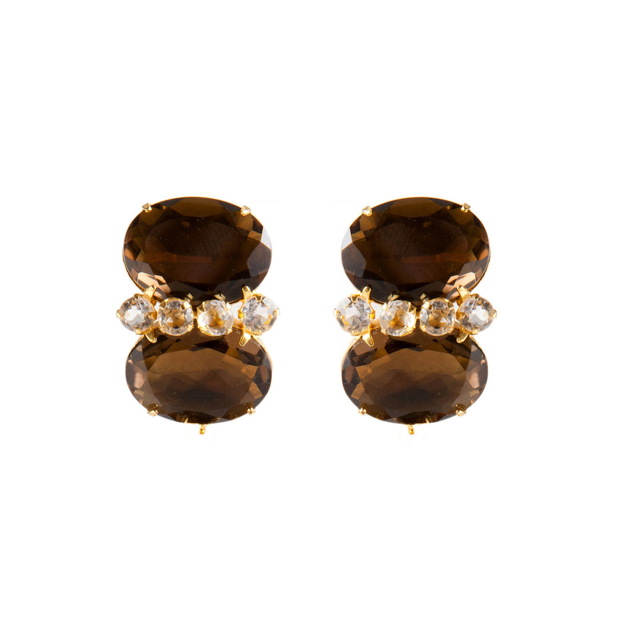 Double Stone Studs (more colors)