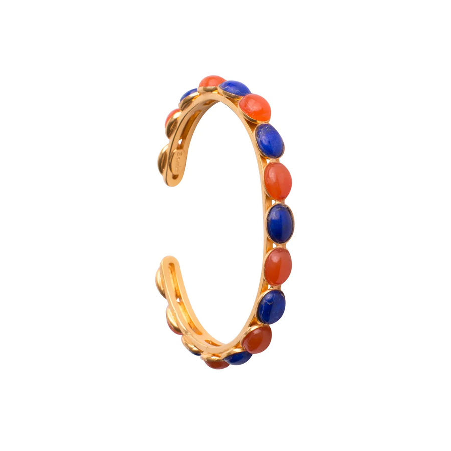 Lapis & Carnelian Multicolor Bangle