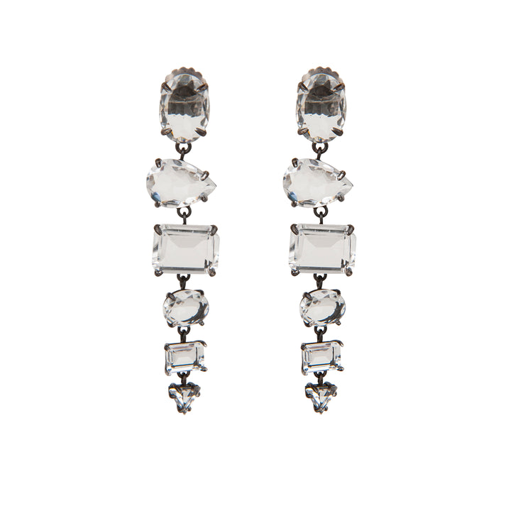 Rhodium  Earrings