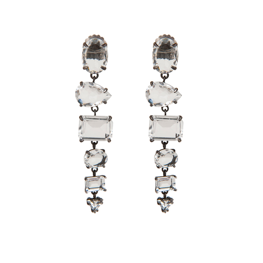 Rhodium  Earrings