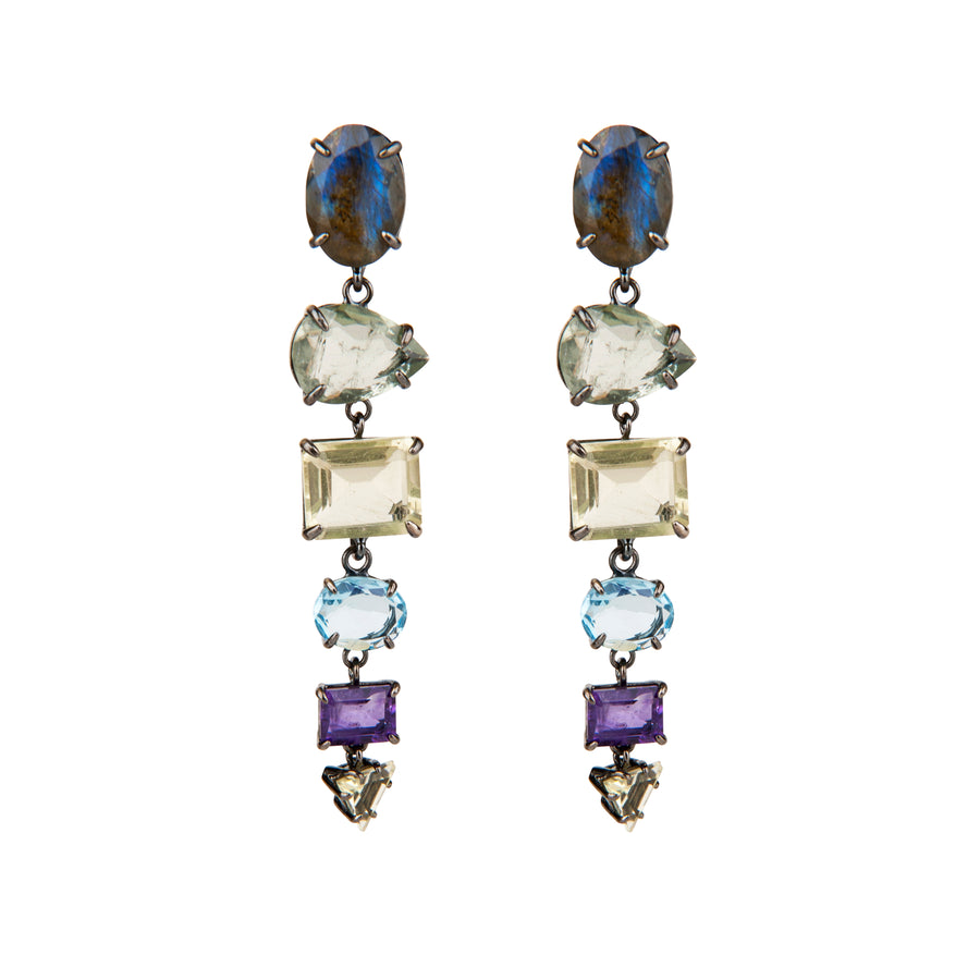 Rhodium  Earrings