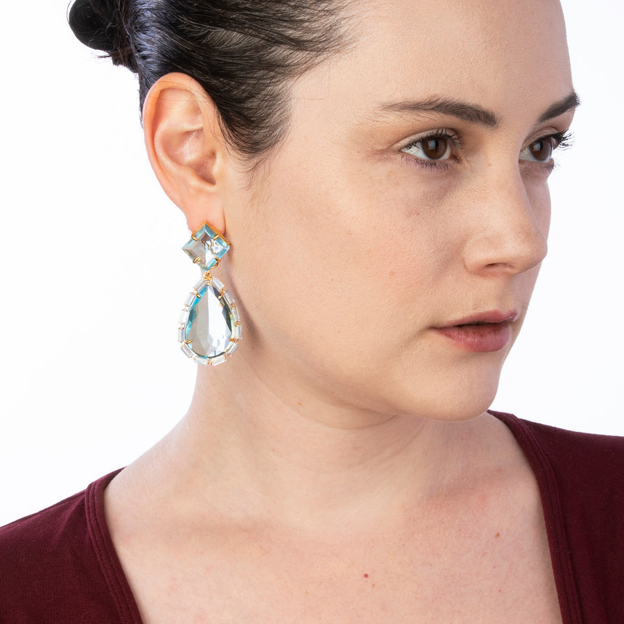 Blue Quartz Earrings (more colors)