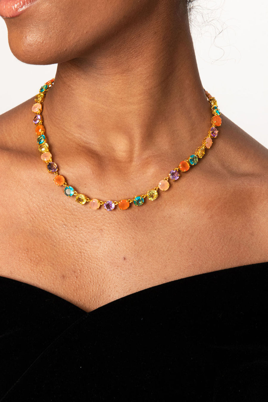 Multicolor Riviere Necklace