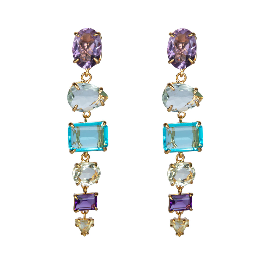 Multicolor Gems Earrings