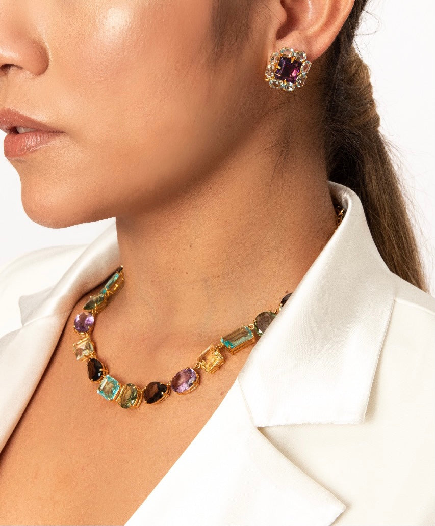 Riviere Multi Shape & Color Necklace